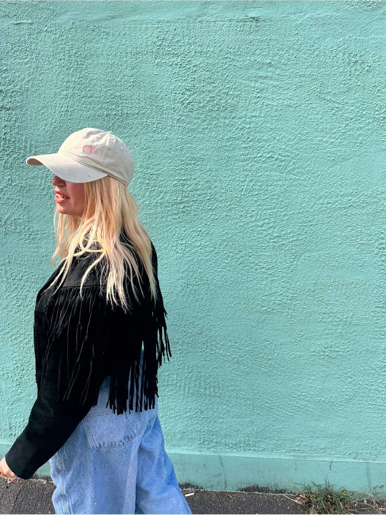 Silky lined baseball cap