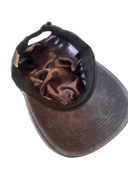 Silky lined baseball cap