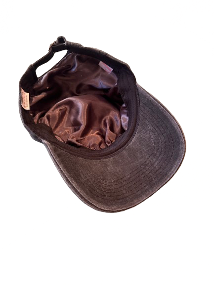Silky lined baseball cap