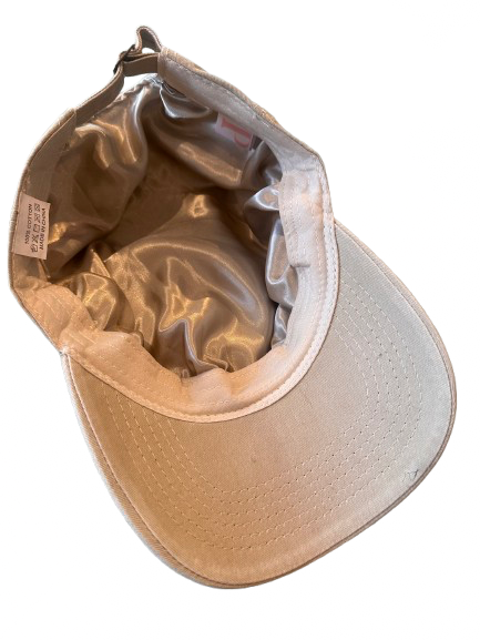 Silky lined baseball cap