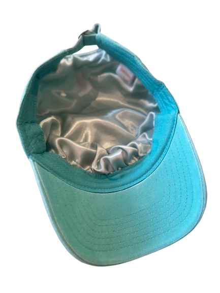 Silky lined baseball cap