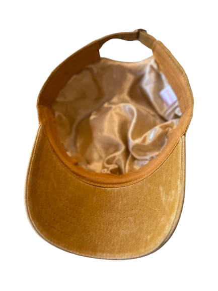 Silky lined baseball cap