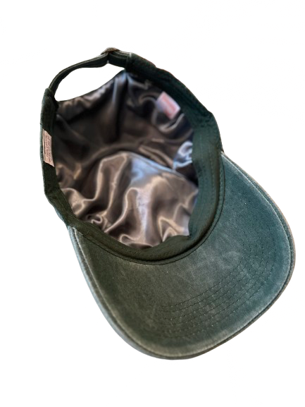 Silky lined baseball cap