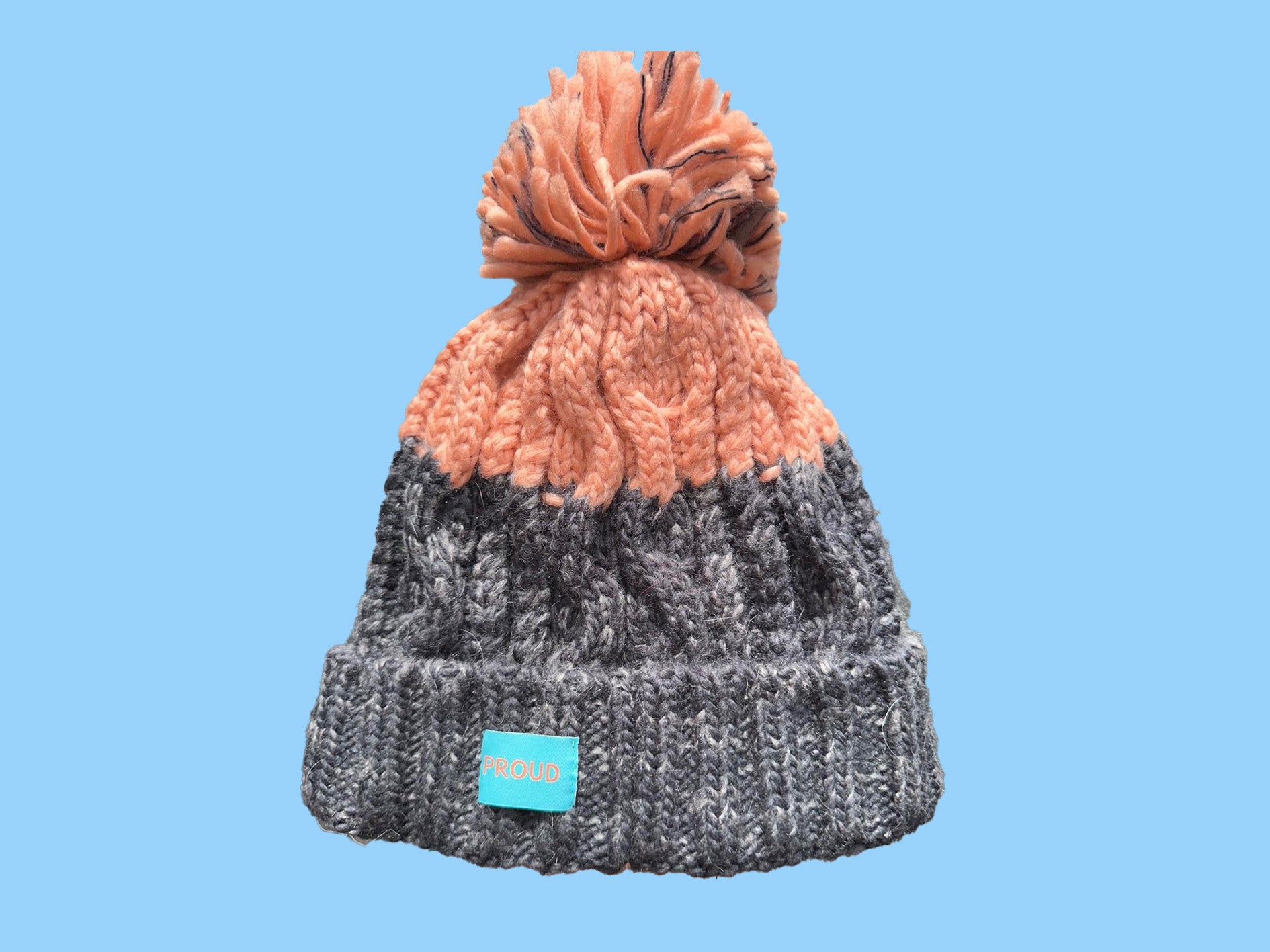 'The Knitted Pom Pom' Silky Beanie