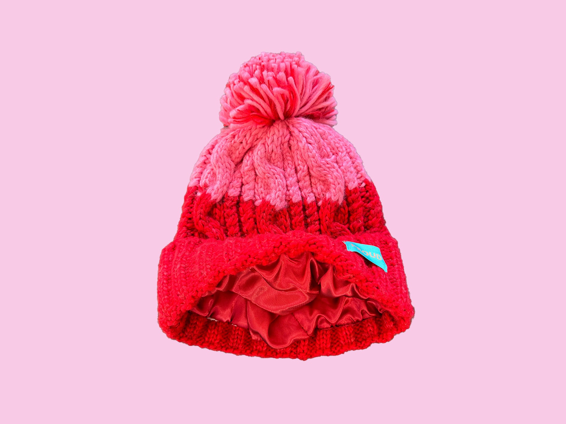 'The Knitted Pom Pom' Silky Beanie